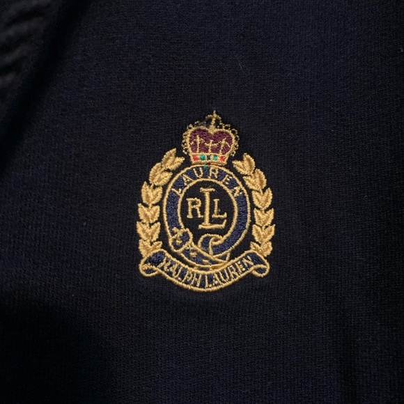 Dark Navy Lauren Ralph Lauren Sweatshirt Hoodie - Picture 3 of 4